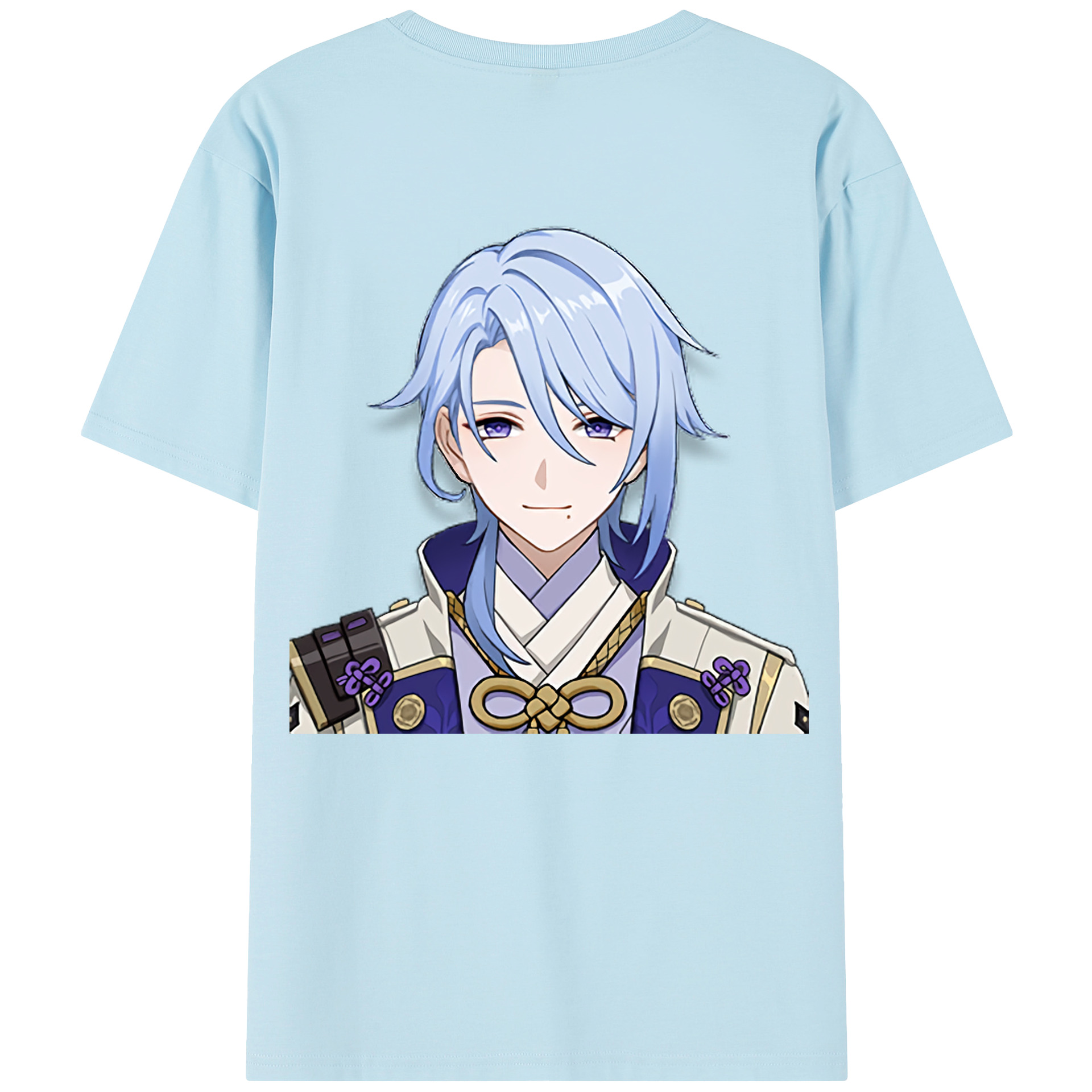げんし神 神里綾人 かみさとあやと genshin Kamisato Ayato 綿100％半袖Tシャツ（背面プリント）